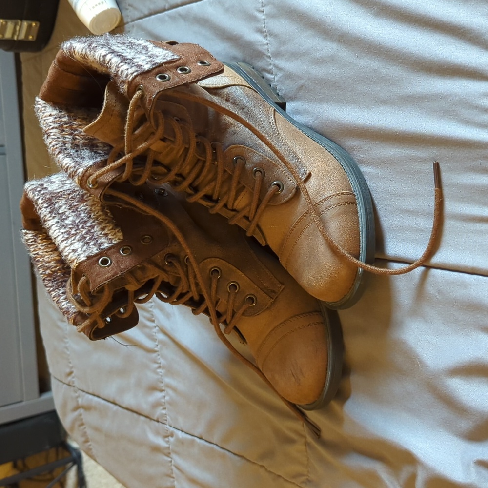 JustFab Boots Brown 6.5